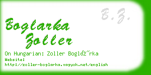 boglarka zoller business card